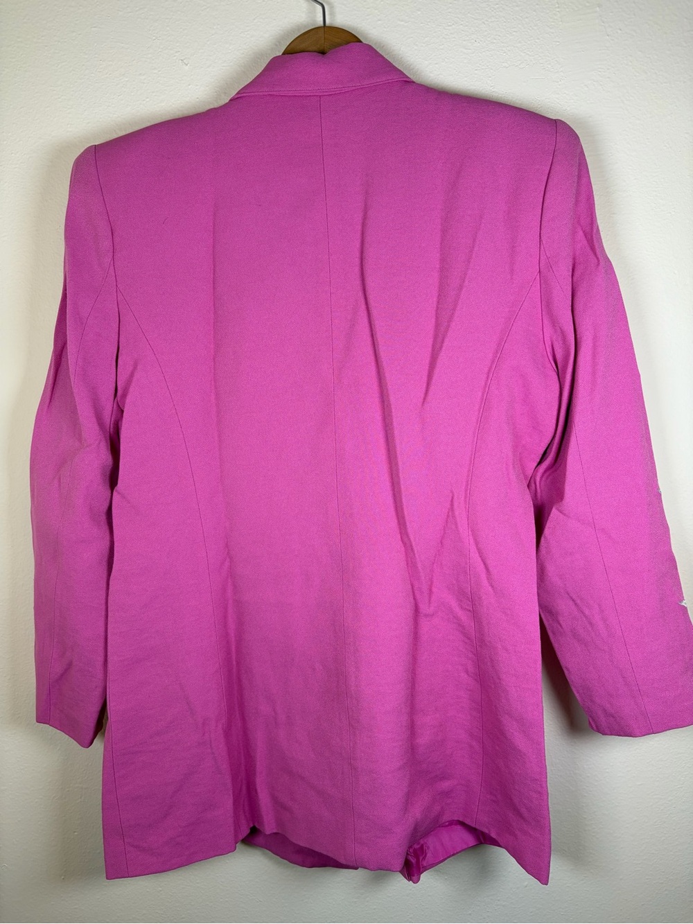 Vintage 80s Solini New York Pink Star Rhinestone Blazer Jacket Western Glam 14 - Picture 12 of 16